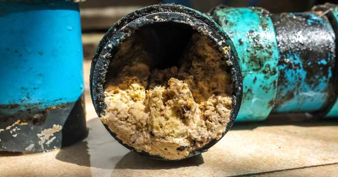 canalisation obstruée