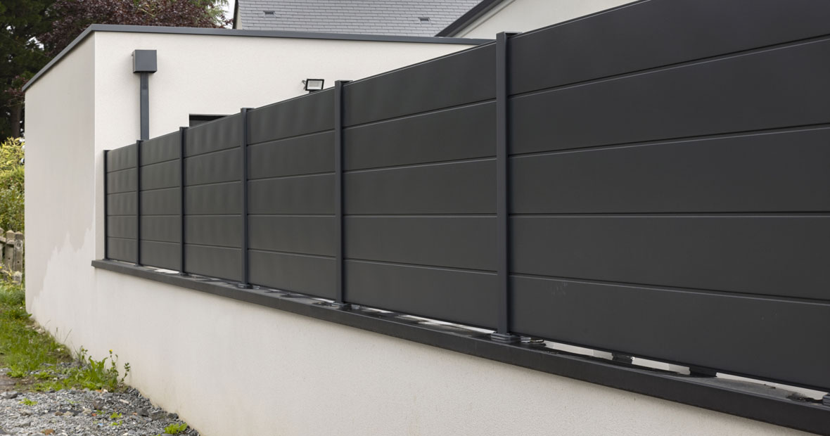 clôture en aluminium